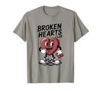 Broken Hearts Club Funny Retro Mascot Anti Valentine T-Shirt