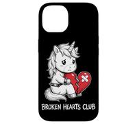 Broken Hearts Club Unicorn Cute Heartbroken Emo Case for iPhone 14