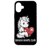 Broken Hearts Club Unicorn Cute Heartbroken Emo Case for iPhone 16 Plus