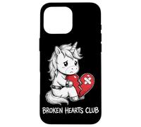 Broken Hearts Club Unicorn Cute Heartbroken Emo Case for iPhone 16 Pro Max