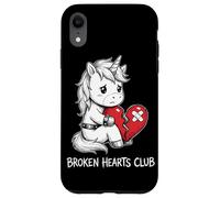 Broken Hearts Club Unicorn Cute Heartbroken Emo Case for iPhone XR
