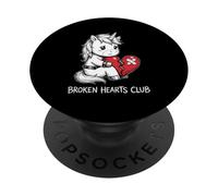 Broken Hearts Club Unicorn Cute Heartbroken Emo PopSockets Adhesive PopGrip