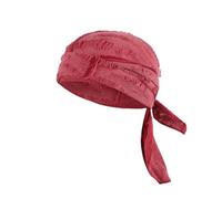 Broken Hip Hop Do Rag Skull Cap Bandana Hat Du Rags Pirate Wave Durag Cooling Motorcycle Cycling Cap for Men Women, Wine Red, One size