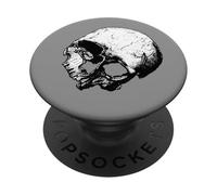 Broken Human Cranium Vintage Illustration Vectorized PopSockets Adhesive PopGrip