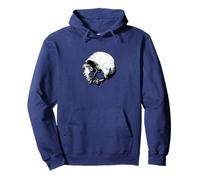 Broken Human Cranium Vintage Illustration Vectorized Pullover Hoodie