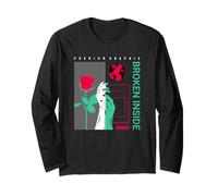 Broken Inside - Aesthetic Edgy Streetwear Long Sleeve T-Shirt