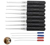 Broken Key Extractor Kit, 12-Piece Broken Key Extractor Tool Set, Stainless Steel Key Removal Tools for Professional Locksmiths, Broken Key Removal Tool for Car, Door, Home Locks & Padlocks