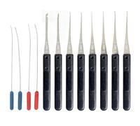 Broken Key Extractor Set, 12-Piece Lock Picking Kit with Key Extractor Tools, Professional Locksmith Tools for Broken Key Removal, 16x16x2 cm Compact Design