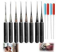 Broken Key Extractor Tool and Lock Picking Kit, 12-Piece Professional Locksmith Tools for Emergency Lock Repair and Automotive Key Removal, Portable Keys Extractor Set