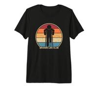 Broken Leg Club Broken Bone Broken Finger Bone Fracture Premium T-Shirt
