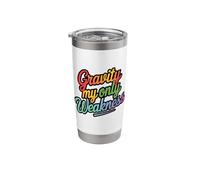 Broken Leg Survivor Gravity My Only Weakness Injury Recovery Stainless Steel Insulated Tumbler