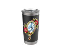 Broken Mirror Flowers Stainless Steel Insulated Tumbler