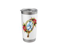 Broken Mirror Flowers Stainless Steel Insulated Tumbler