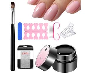 Broken Nail Repair Kit - 5g Strengthening Gel with Precision File Brush and Tweezers, Manicure System for Fixing Split Cracks Solution