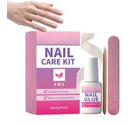 Broken Nail Repair Kit - Quick Fix Strengthening, Nail Care Set Natural Repair System with Reinforcement Formula for Split Cracked Nails Protection Care Recovery for Men Women Home Salon