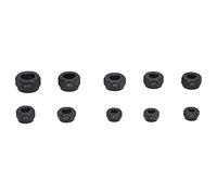 Broken Nut Extractor Set 10PCS Hex Nut Remover Spiral Cutting Teeth Industrial Grade Durable Chrome Vanadium Steel Tools for Bolt Screw Removal in Automotive Repair (Low Model)