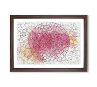 Broken Pieces in Abstract Framed Print | A2 Walnut Framed Wall Art | Ready to Hang | Abstract Fantasy Picture | Living Room Bedroom Lounge Office