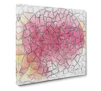 Broken Pieces in Abstract Modern Canvas Wall Art Print Ready to Hang, Framed Picture for Living Room Bedroom Home Office Décor, 14x14 Inch (35x35 cm)