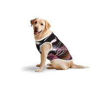 Broken Pink Heart Print Breathable Dog Clothes Dog Shirts