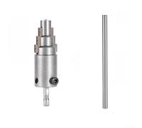 Broken Pipe And Valve Extractor Tool For Rusted Faucet Bolts And Angle Valves With Left Spiral Teeth Design In Silver Color For Home Plumbing Repairs Using Electric Drill Or Manual Wrench
