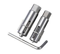 Broken Pipe Extractor | Heavy Duty Adjustable Tool | 12mm and 14mm Pipe Screw Remover with Hex Wrench - for Faucet Valve Screw Thread Repair Pipeline