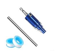 Broken Pipe Extractor Tool for PVC, CPVC & PEX Pipes - 3-in-1 Internal Pipe Wrench with Hex Shank, Works Manually or with Power Drill