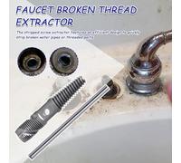 Broken Pipe Extractor Tool,Precision Fit Multifunctional Double-Head,Broken Pipe Thread Removal Tool - for Professional Homeowner Bathroom Repair Kitchen Sink Replacement