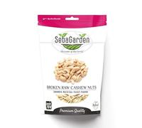 Broken Raw Cashew Nuts 1kg - Large Kaju Pieces | W320/W240 Grade | Fresh, Unsalted, Natural | Resealable Ziplock Pouch | Ideal for Cooking, Baking & Sweets