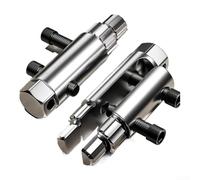 Broken Screw Extractor Tool, Faucet Remover for 12-29mm Pipes, 45# Forged Adjustable Steel Plumbing Hand Tool with Hex Handle, Rust Resistant Tap Extractor for Angle Valve Repair