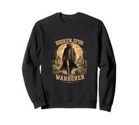 Broken Spur Wanderer Western Cowboy Desert Vintage Art Sweatshirt