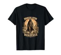 Broken Spur Wanderer Western Cowboy Desert Vintage Art T-Shirt