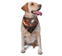 Broken Sword Crown Pet Bandana-Triangle Scarf for Cats Dogs Adjustable
