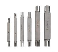 Broken Tap Extractor Set 6PCS Hex Double Head Screw Remover for Nut Splitter Tasks Pipe Screw Extractor Heavy Duty 4-12mm