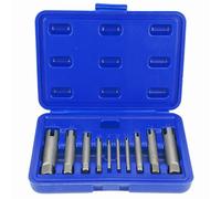 Broken Tap Extractor Set High Hardness Screw Tap Extractor Set Fast Grab-it Broken Head Taps Remover High Speed Steel Stripped Screw Tap Extractor Set (10pcs)