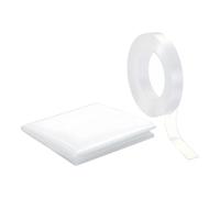 Broken Temporary Window Cover | Pre-Cut Repair Film, 80 x 120 cm Transparent Waterproof Protection for Broken Car Window with Double-Sided Tape, for Automotive Vehicles