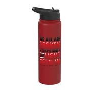 Broken That´s How The Light Gets in - Mental Health Stainless Steel Insulated Water Bottle