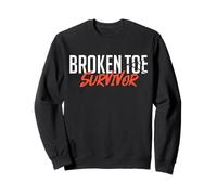 Broken Toe Survivor Funny Bone Injury Orthopedic Cast Foot Sweatshirt