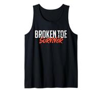 Broken Toe Survivor Funny Bone Injury Orthopedic Cast Foot Tank Top