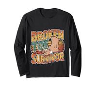 Broken Toe Survivor Recovery Stubbed Injury -- Long Sleeve T-Shirt