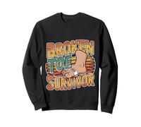 Broken Toe Survivor Recovery Stubbed Injury -- Sweatshirt
