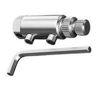 Broken Valve Thread Extractor High Strength Carbon Stéel Pıpe Broken Faucet Removal Tool Nipple Remover Precision Gear Broke Tap Tool EasyOut Stripped Screw Kit Durable Plumbing Repair Accessory 1Pack