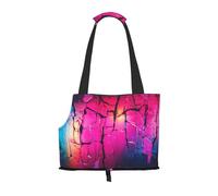 Broken Wall Printed pet Shoulder Bag - Foldable Design, Small cat and Dog Travel Bag