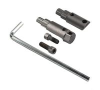 Broken Wire Extractor for Angle Valves - 20 mm / 25 mm Reverse Thread Tap Tool for Removing Broken Pipe Fittings, Screw Heads & Stuck Faucet Threads - Metal Construction(Silver)