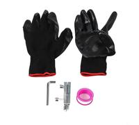 Broken Wire Extractor Set, Metal Screw and Pipe Removal Tools 20mm/25mm with Handles and Wrench, for Household, Construction and Plumbing Repairs