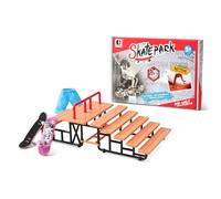 BROKIG Decktoy Finger Skateboard Park For Kids,Mini Fingerboard Skatepark Training Finger Boards Toys Ramp Set Kit Boys Gift (HB09)