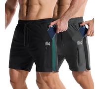 BROKIG Men's Cool Gym Shorts Tennis Running Training Sports L