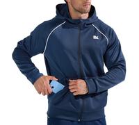 BROKIG Mens Gym Hoodies Running Sports Coat Casual Jackets M Navy