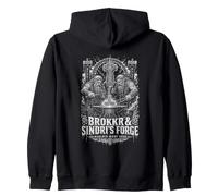Brokkr And Sindris Forge Mjolnir Made This Place Zip Hoodie
