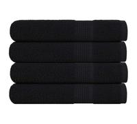 Brokky 136963 Towels 4 pcs Black 100x200 cm 360 gsm 100% Cotton Towels - Premium Jumbo Bath Sheet - Cotton Highly Absorbent and Quick Dry Extra Large Bath Sheet - Super Soft Hotel Quality Towel