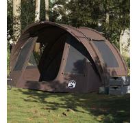 Brokky 4009399 Fishing Tent 2-Person Brown Waterproof Fishing Tent Fishing Bivvy Quick Erect Lightweight Waterproof Fishing Day Shelter for Spring Summer Autumn Fishing Trip